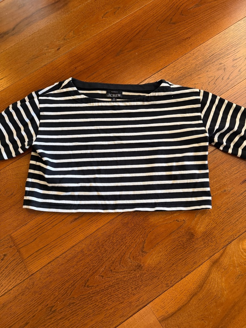 J. Crew Cropped Boatneck T-shirt - Picture 5 of 10